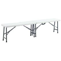 Banc pliable chanibeau blanc