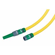 Batterie tuyau antivrille 20m Ø15mm jaune + 4 raccords - RIBIMEX