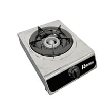 Réchaud gaz inox 1 feu inox gris - RIBIMEX