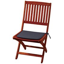 Galette carrée 38x38x3cm gris anthracite - TENDANCES ET CREATIONS