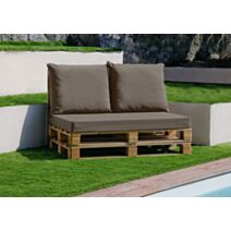 Lot de 3 coussins déhoussables gris perle - TENDANCES & CREATIONS