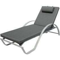 Coussin Bain de soleil déhoussable TAMARA Graphite