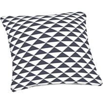 Coussin Déco Triangle déhoussable 40x40x10cm Anthracite