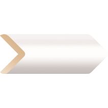 Baguette d'angle 25x25mm en MDF PEFC blanc 2,20m