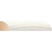 1/4 de rond 15x15mm en MDF PEFC blanc veiné 2,20 m
