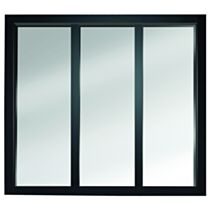 Verrière Atelier 3 carreaux L.112xH.108cm Noir - SKYLAB
