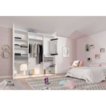 Joue de placard bois aggloméré 67x250x3,2cm blanc - SKYLAB