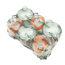 Pack 6 bocaux à armature 200 ml d70 mm