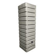 Récupérateur à eau Dune 700L grège 60x60x210cm - BELLI