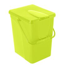 Seau à compost avec couvercle 14L vert anis