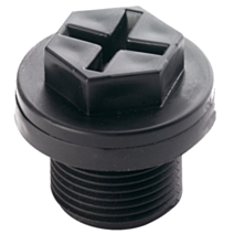 Gros bouchon de vidange 26/34 noir