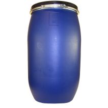 Fût ouverture totale 120L bleu