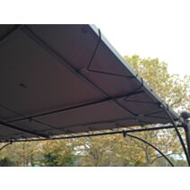 Toile d'ombrage universelle 200gr/m² pour pergola adossée 3x3m taupe - COULEURS DU MONDE