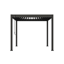 Pergola bioclimatique autoportante 3x3m Anthracite - VS - OMBREA