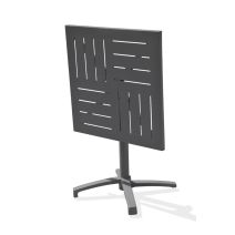 Guéridon gabin 70x70cm en aluminium gris