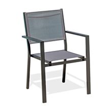 Fauteuil de Jardin Alu/Textilène Tolede - DCB GARDEN