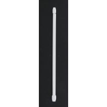 Lot de 2 tringles extensible ovale 30 x 40 cm - blanc