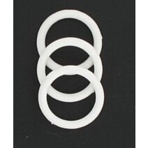 Lot de 10 anneaux blancs
