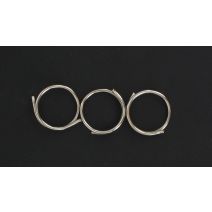 Lot de 10 anneaux nickel - argent