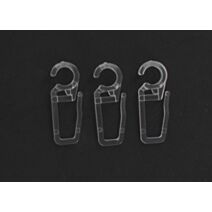 Lot de 10 agrafes plastique ⌀ 28 - transparent