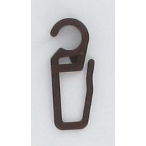 Lot de 10 agrafes plastique ⌀ 28 - marron