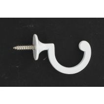 Lot de 2 gonds crosse  - blanc