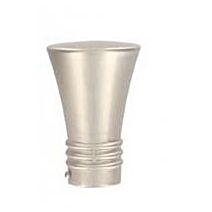 Lot de 2 embouts Lotus ⌀ 20 - argent mat