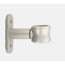 Lot de 2 supports simple ⌀ 20 50 mm - argent mat