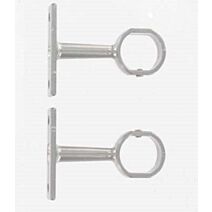 Lot de 2 supports courts 20 x 17 - argent