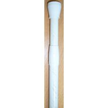 Tringle extensible entre-murs d22 135-250cm - blanc et or