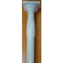 Tringle extensible entre-murs ⌀ 22 135-250 cm - blanc et or