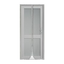 Rideau de porte moustiquaire avec aimants 100 x 220 cm gris