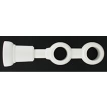 Support double ⌀ 28 - blanc