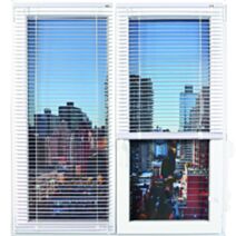 Store vénitien PVC 65 x 90 cm blanc - LUANCE 