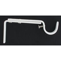 Lot de 2 supports gouttière extensible ⌀ 20 110-150 mm - blanc mat