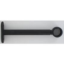 Lot de 2 supports simple ⌀ 20 150 mm - noir mat