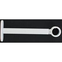 Lot de 2 supports simple ⌀ 20 150 mm - blanc mat