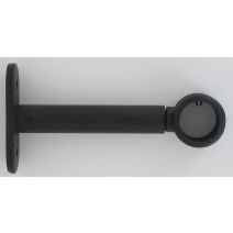Lot de 2 supports simple ⌀ 20 90 mm - noir mat