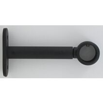 Lot de 2 supports simple ⌀ 20 90 mm - noir mat