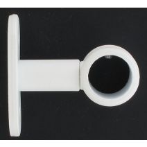 Lot de 2 supports simple ⌀ 20 50 mm - blanc mat