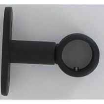 Lot de 2 supports simple ⌀ 20 50 mm - noir mat