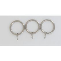 Lot de 8 anneaux ⌀ 28 - argent mat