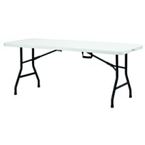 Table Camping pliante polyéthylène et acier 180x76x74cm Blanc - INNOV'AXE