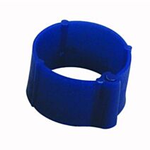 25 Bagues à clips Ø8mm Bleue - CHICK’A