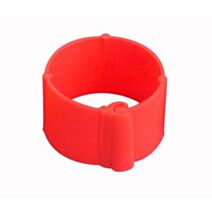 25 Bagues à clips Ø8mm Orange - CHICK’A