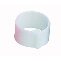 25 Bagues à clips Ø12mm Blanche - CHICK’A