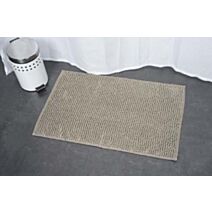 Tapis microfibre boules 45 x 75 cm taupe