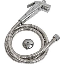 Douchette toilette/flexible acier inoxydable 120 cm chrome - TENDANCE