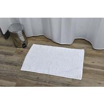 Tapis microfibre boules 45 x 75 cm blanc