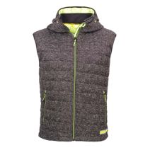 Gilet Teddy L noir/jaune fluo